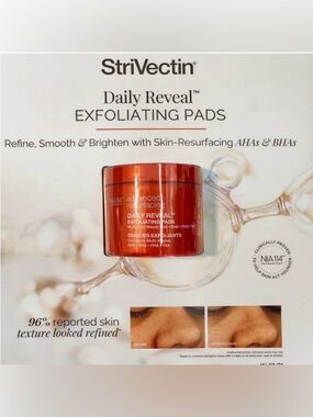 StriVectin Daily Reveal Exfoliating Pads 60ct Advanced AHA/BHA NIB FACTORY SEAL